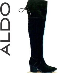 ALDO Women's Black over the Knee Boots
